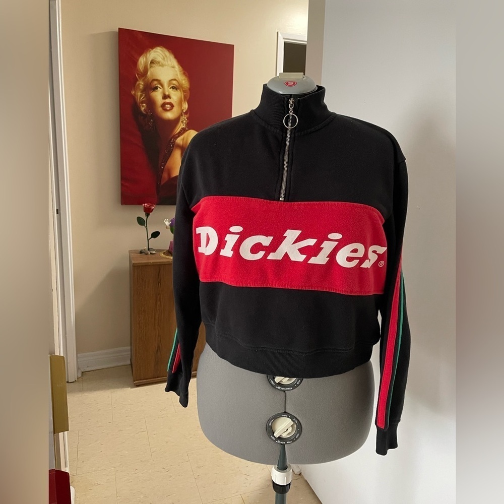 Dickie’s crop Top quarter zip.